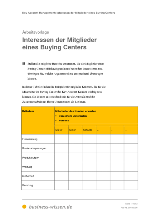 Key Account Management – Kapitel 102 – business-wissen.de