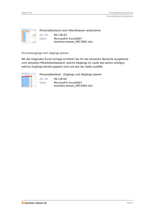 Personalplanung mit Excel – Management-Handbuch – business ...