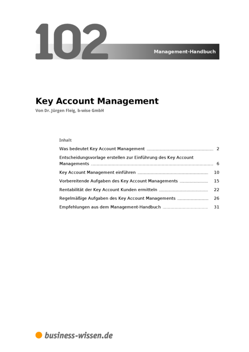 Key Account Management Management Handbuch Business wissen de key-account-management-management-handbuch-business-wissen-de