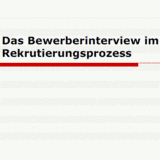 Bewerberinterview im Rekrutierungsprozess