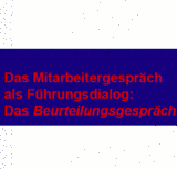 Mitarbeitergespräch - Beurteilung