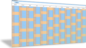 Jahreskalender 2019 als Excel-Vorlage