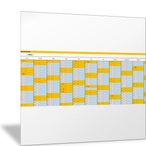 Jahreskalender 2020 als Excel-Vorlage