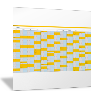 Excel-Jahreskalender 2022