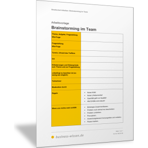 Brainstorming im Team