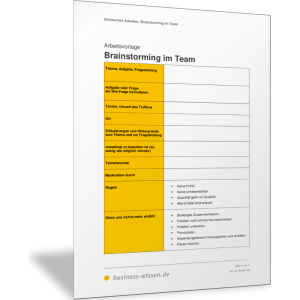 Brainstorming im Team