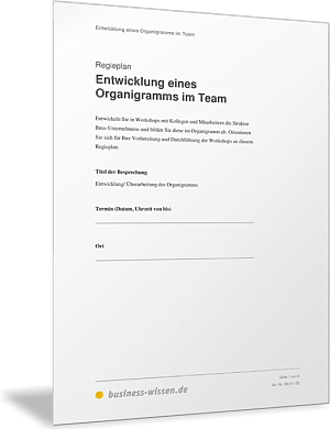 Organigramm im Team entwickeln