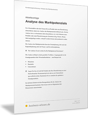 Marktpotenzial analysieren