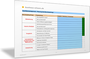 Planung eines Benchmarking-Projekts