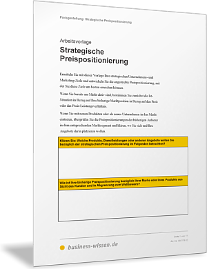 Strategische Preispositionierung
