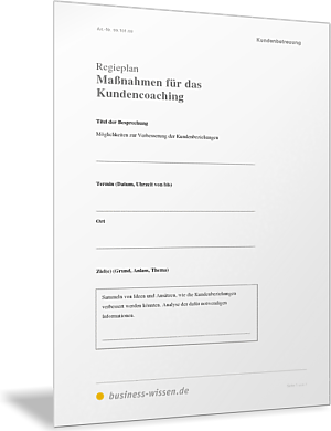 Aus einem Workshop Maßnahmen für das Kundencoaching ableiten