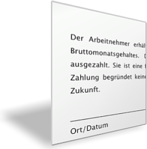 Vereinbarung für zukünftige Gratifikationszahlungen