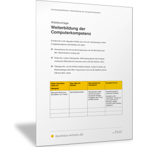 Weiterbildung der Computerkompetenz
