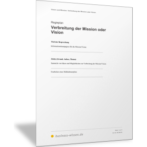 Vorlage: Unternehmensvision-Workshop