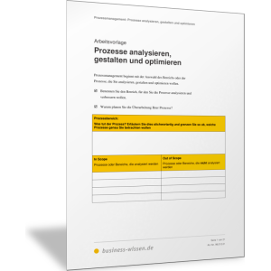 Prozesse analysieren, gestalten und optimieren