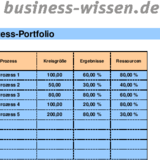 Ressourcennutzung und Prozessergebnisse analysieren und im Prozessportfolio abbilden