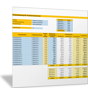 Ressourcenkosten im Prozess analysieren