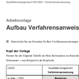 Aufbau Verfahrensanweisung - Vorlage - business-wissen.de
