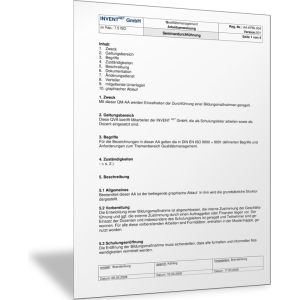 Beispiel für eine Arbeitsanweisung als Muster-Vorlage