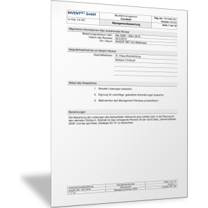Beispiel für eine Managementbewertung (nach ISO 9001:2008)