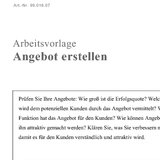Angebot erstellen