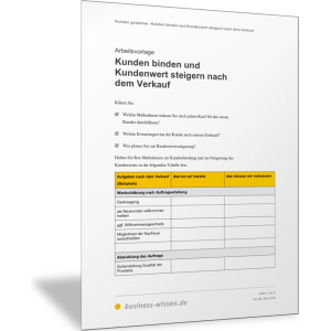 Kunden binden und Kundenwert nach dem Verkauf steigern