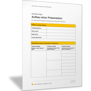 Aufbau und Roter Faden einer Präsentation