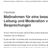 Besprechungen verbessern