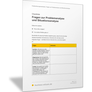 Fragen zur Problemanalyse