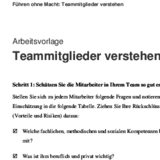 Teammitglieder verstehen und mit ihnen besser umgehen