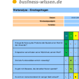 Bedeutung des Wertanalyse-Projekts analysieren - Einstiegsfragen