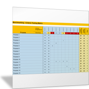 Prozesse für das Benchmarking bezüglich kritischer Erfolgsfaktoren bewerten