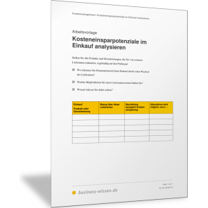 Kosteneinsparpotenziale im Einkauf analysieren