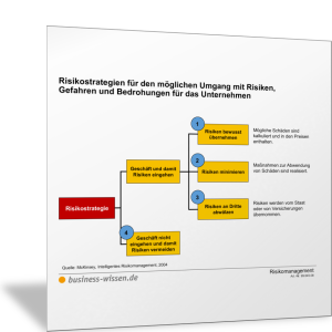 Risikostrategien für den möglichen Umgang mit Risiken, Gefahren und Bedrohungen für das Unternehmen