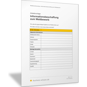 Informationen über Wettbewerber zusammenstellen