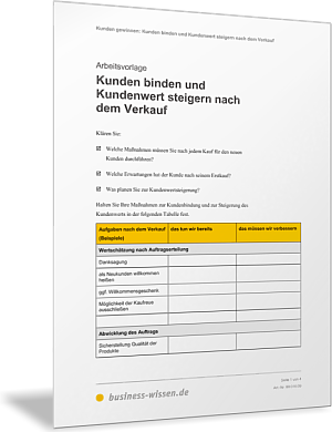 Kunden binden und Kundenwert nach dem Verkauf steigern