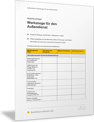 Werkzeuge für den Außendienst