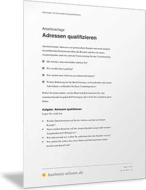 Adressen qualifizieren
