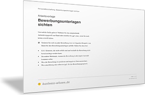 Bewerbungsunterlagen sichten