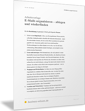 E-Mails bearbeiten