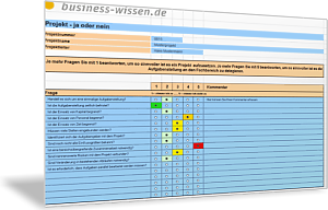 Frageliste: Projekt - ja oder nein?