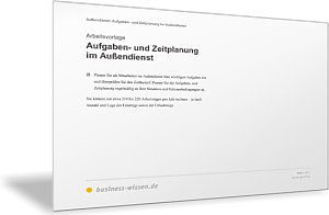 Aufgaben- und Zeitplanung für den Außendienst