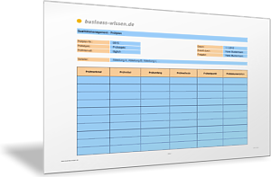 Prüfplan für das Qualitätsmanagement erstellen