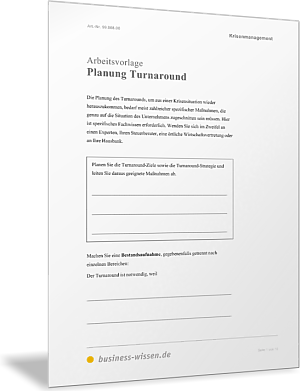 Turnaround in Krisensituationen planen