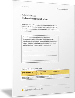Krisenkommunikation planen