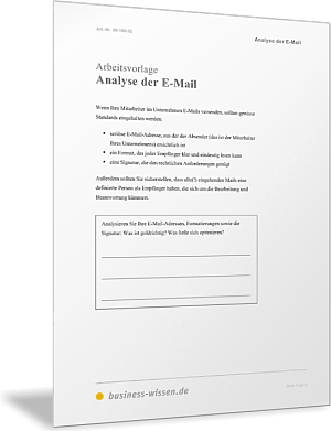 Format, Formatierung und Signatur der E-Mail-Adresse optimieren
