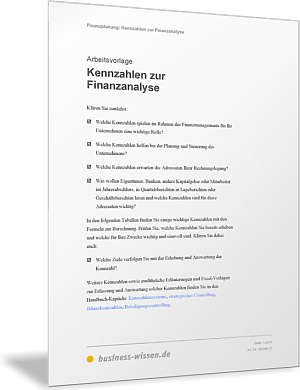 Kennzahlen zur Finanzanalyse