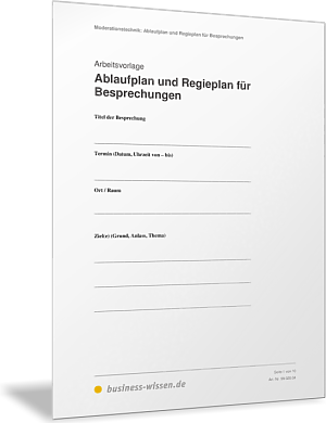 Ablauf von Meetings und Besprechungen planen