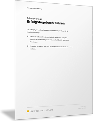 Erfolgstagebuch führen