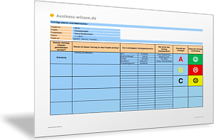 Übersicht über Verträge und ihren Status für das Projektmanagement